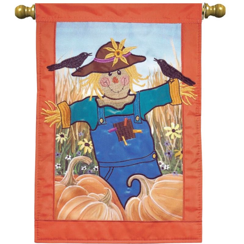 Scarecrow Pumpkins House Flag